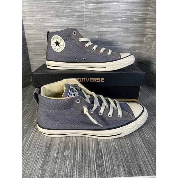 Converse Unisex Adults CTAS Sneakers Gray 146993C High Top Lace up M 8 W 10‎ New - Picture 1 of 9
